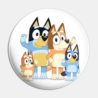 BLUEY FAMS FANS Pin