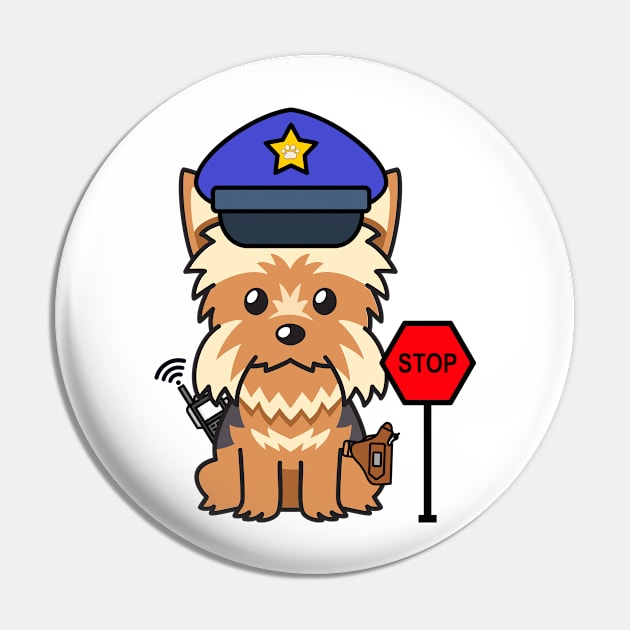 Police Dog Yorkshire Terrier Pin by Pet Station