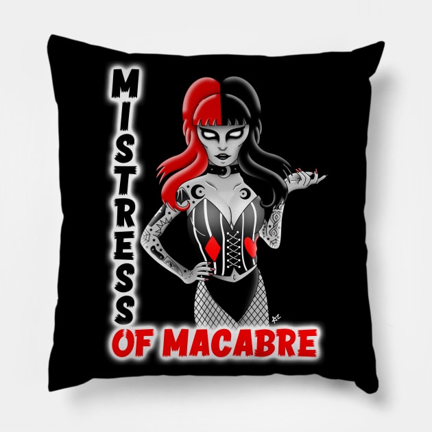 Nova - Mistress of Macabre Pillow by Paranoia Prints