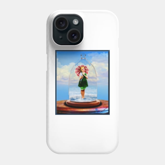 The Bathing Beauty Under Glass Phone Case by rgerhard