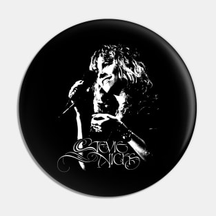 Stevie Nicks Vintage Rock Music Pin