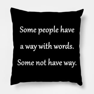 Funny 'Tongue-Tied' Joke Pillow