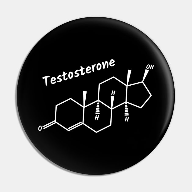 Testosterone Hormone Pin by Polyart