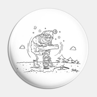 Winter fishing Pin