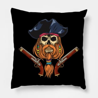 Pirate skull with guns - Pirates Pillow