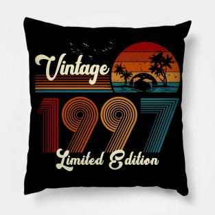 Vintage 1997 Shirt Limited Edition 23rd Birthday Gift Pillow