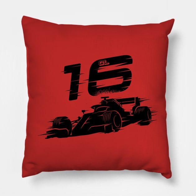 We Race On! 16 [Black] Pillow by DCLawrenceUK