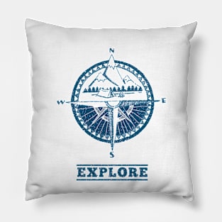 Explore Compass Pillow