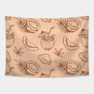 Coconut Tropical Summer Heat Beach Juice Fruit Gift Tapestry