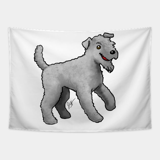 Dog - Kerry Blue Terrier - Blue Tapestry by Jen's Dogs Custom Gifts and Designs