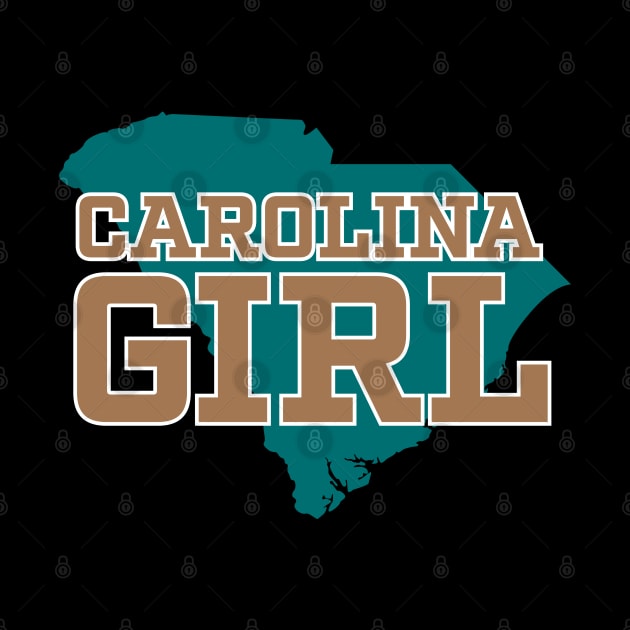 South Carolina Girl - Coastal Bronze Teal SC by TGKelly