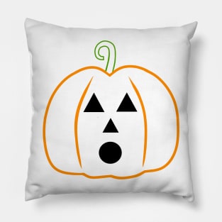 HAPPY Halloween Pumpkin Orange Pillow