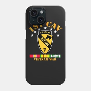 1st  Cav - Recon w Abn Tab - VN War SVC Ribbons Phone Case