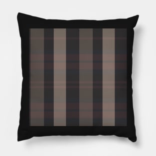 Dark Academia Aesthetic Evander 1 Hand Drawn Textured Plaid Pattern Pillow