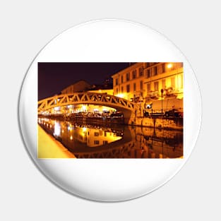 Naviglio Grande at Night. Milan, Italy 2011 Pin