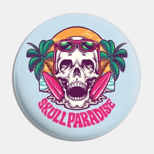 Summer skeleton Pin