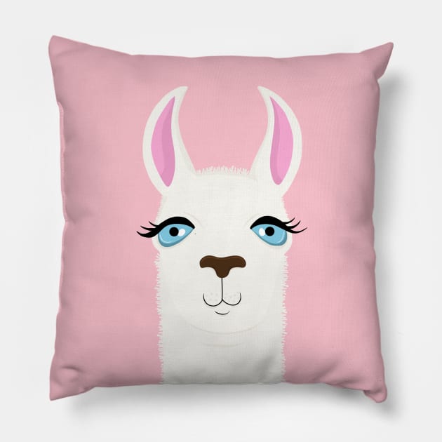 Llama Pillow by valentinahramov