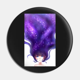 Galaxy girl Pin