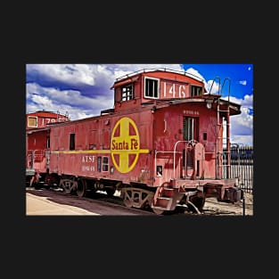 Vintage Santa Fe Railway Caboose T-Shirt