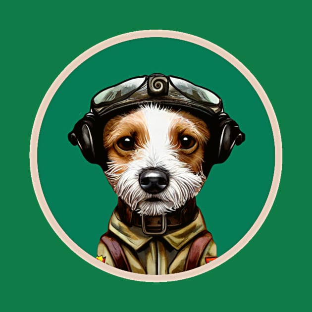 Cute Jack Russell WW2 Pilot Memorial Veteran by Edongski303 Teepublic Merch