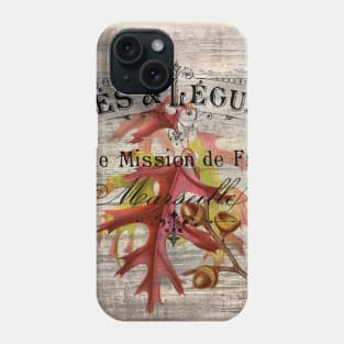 Dark Academia french fall autumn thanksgiving oak leaf acorn Phone Case