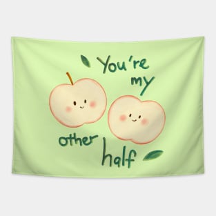 Two half apples - You're my other half Tapestry