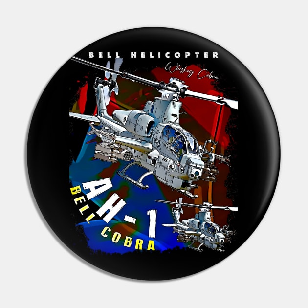 Bell Cobra AH1 USAF Attack Helicopter Pin by aeroloversclothing
