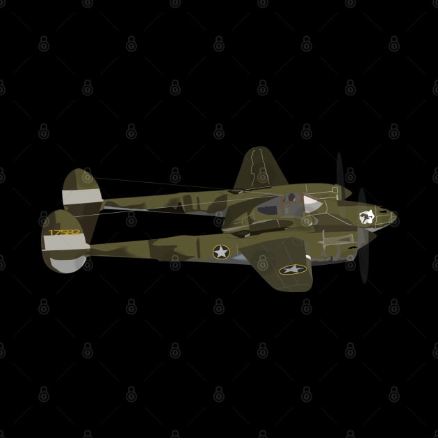 AAC - P-38 Lightning - WWII wo Txt by twix123844