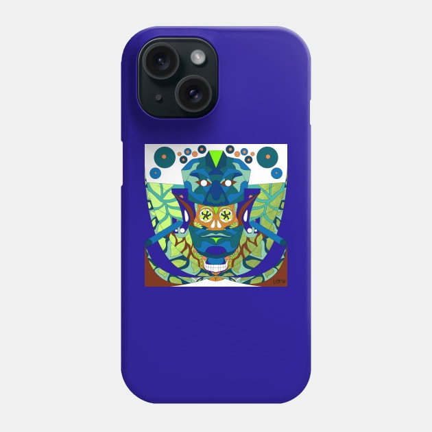 jade mask from the red queen la reina roja ecopop de palenque Phone Case by jorge_lebeau