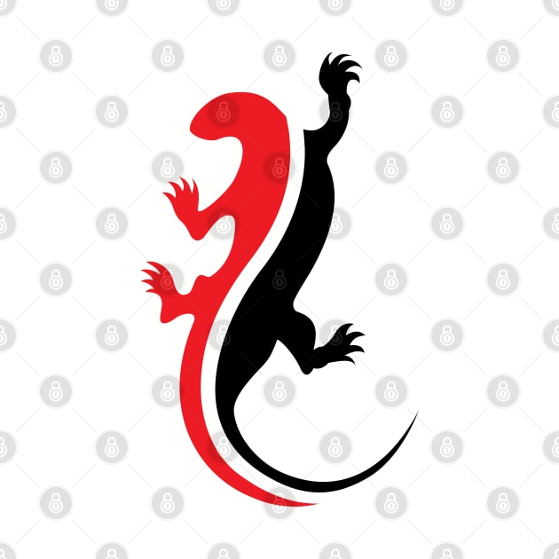 Cool red black Lizard by imdesign