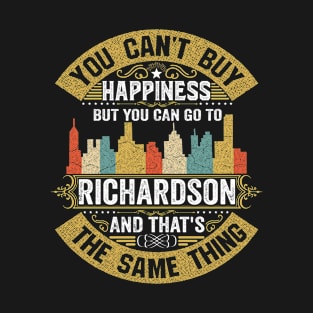 Richardson City Texas State USA Flag Native American T-Shirt