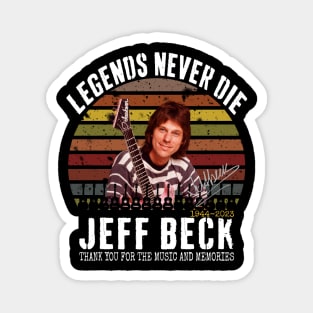 RIP jeff beck - legend never die Magnet