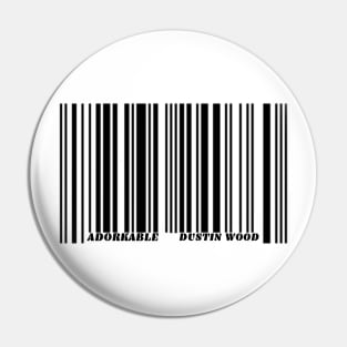 Adorkable Barcode Pin