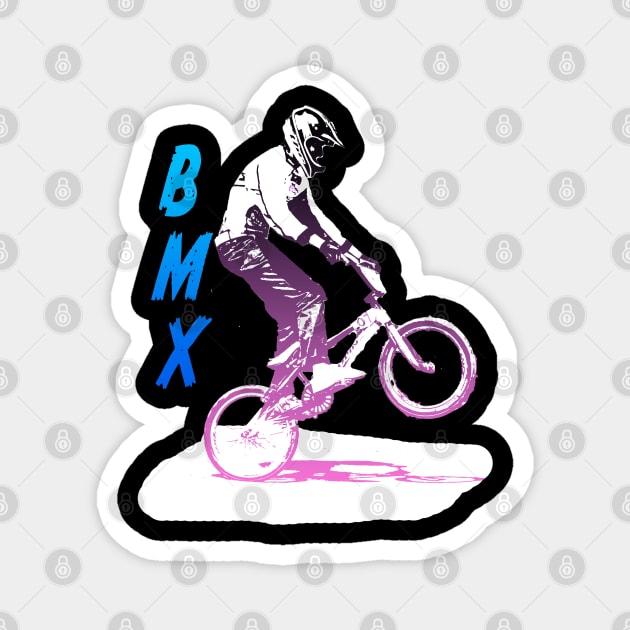 bmx Magnet by rickylabellevie