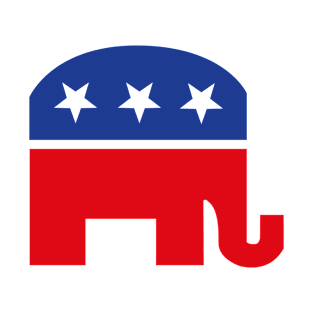 Preppy Republican Elephant T-Shirt