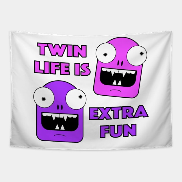 Twin Life Female Twins Tapestry by LahayCreative2017