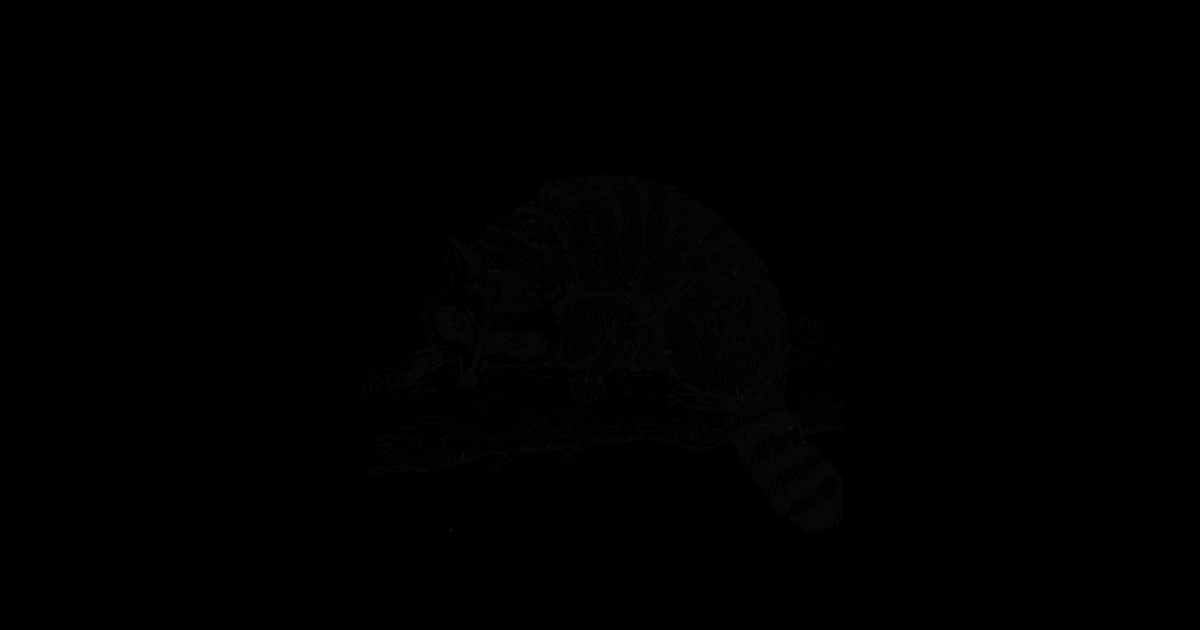 Skunk in his natural habitat - Skunk Black And White - Sticker | TeePublic