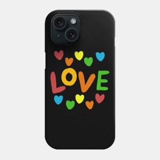 Colorful LOVE Phone Case