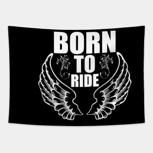 Born To Ride tee design birthday gift graphic Tapestry