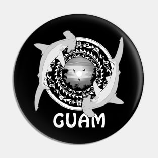 Hammerhead Sharks Guam Diving Pin