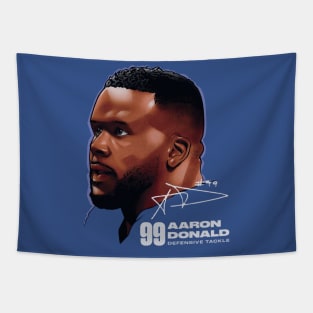 Aaron Donald Los Angeles R Profile Tapestry