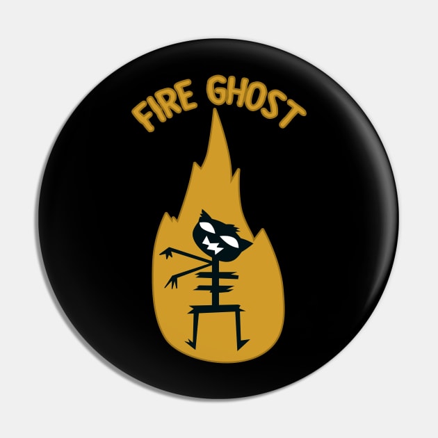 Mae Fire Ghost Night in the woods Pin by MigiDesu