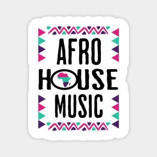 AFRO HOUSE - Continent Culture (Black/pink/teal/purple) Magnet