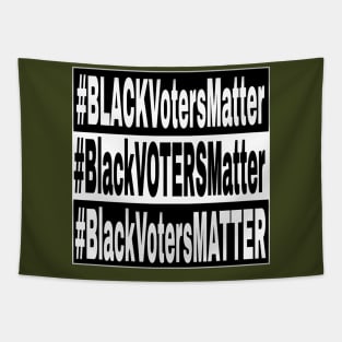 Black Voters Matter - Black & White & Multicolored - Back Tapestry