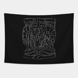 Braum Shield (White) Tapestry