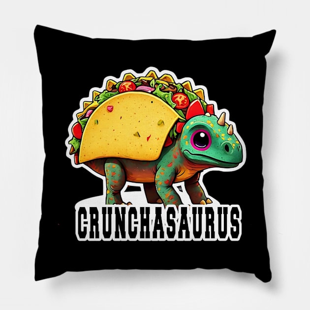 Tacosaurus baby taco Pillow by TaansCreation 