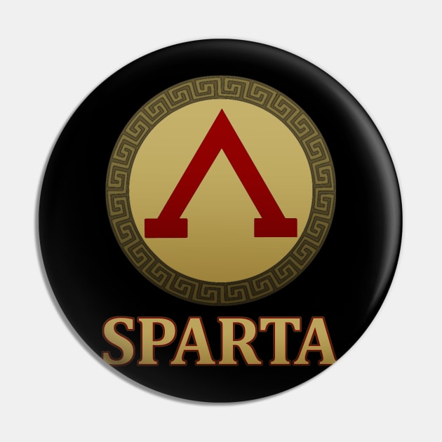 Sparta Shield Pin by AgemaApparel