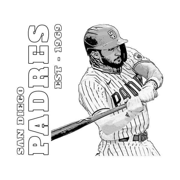 San Diego Padres - EST 1969 by elmejikono