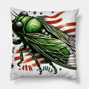 Entomology Cicada Fest 2024 4th july Broods XIX XIII Cicada Lover Pillow