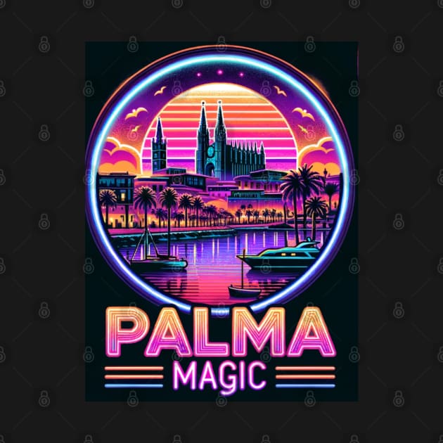 Palma Magic - Neon On The Water by Keziah Elements